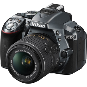 Peegelkaamera D5300 ja 18-55mm objektiiv, Nikon