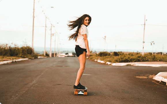 skateboarding person