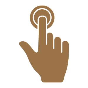 pressing button logo
