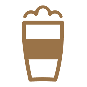 foamy coffee cup logo
